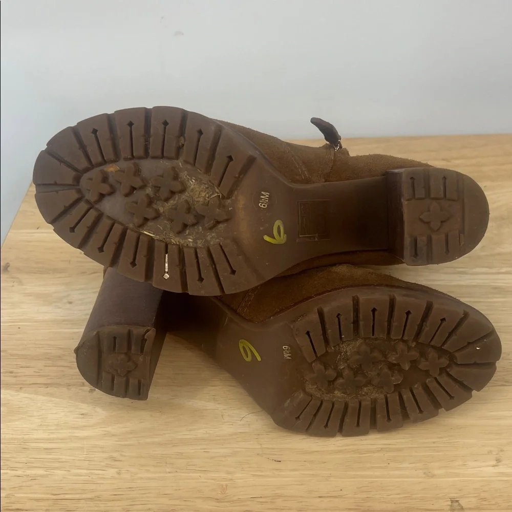 Tory Burch Brown Suede Ankle Boots